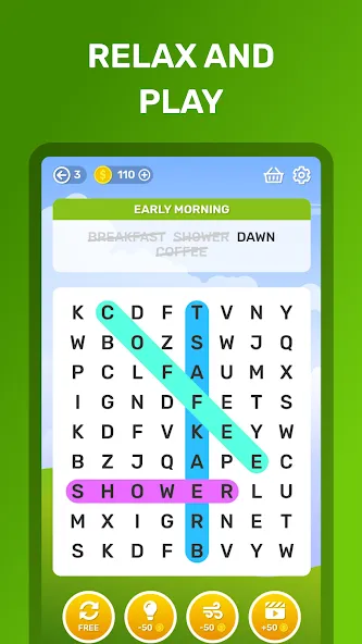 Скачать Word Search Puzzle Game [MOD: без рекламы и все уровни открыты] — скриншот 5