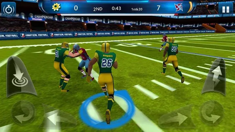Скачать Fanatical Football [MOD: безлимитные деньги и усиленная команда] — скриншот 1