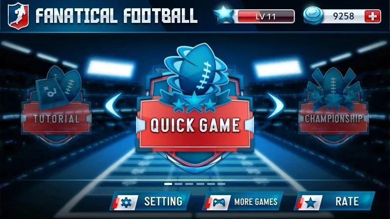 Скачать Fanatical Football [MOD: безлимитные деньги и усиленная команда] — скриншот 3