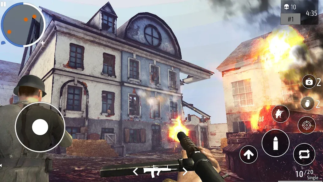 World War 2 Shooter offline [MOD: безлимитные патроны и здоровье] — Скачать бесплатно (APK) — скриншот 1