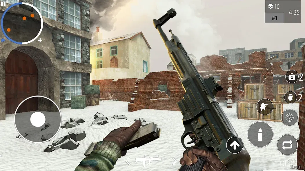World War 2 Shooter offline [MOD: безлимитные патроны и здоровье] — Скачать бесплатно (APK) — скриншот 2