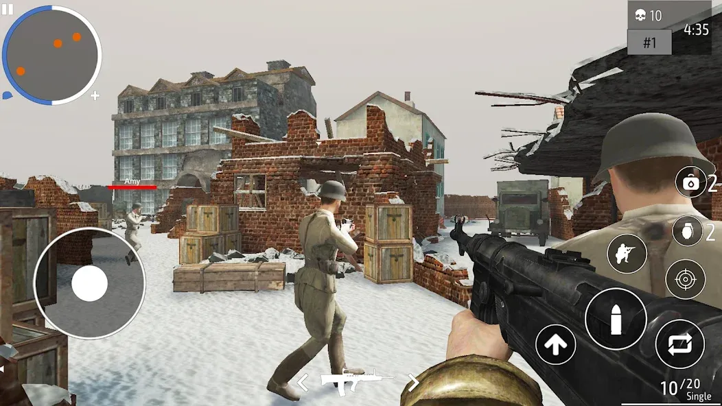 World War 2 Shooter offline [MOD: безлимитные патроны и здоровье] — Скачать бесплатно (APK) — скриншот 5
