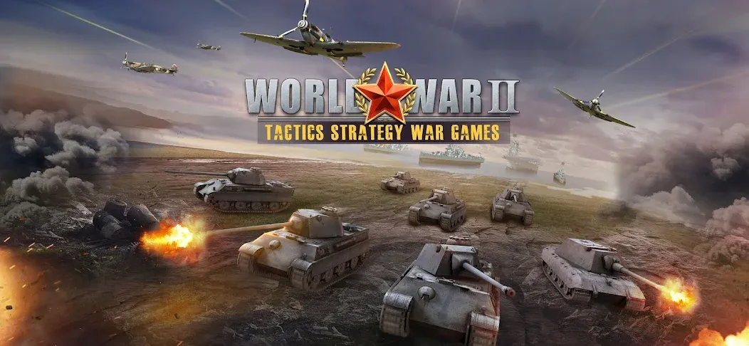 Взломанная World War 2: Strategy Games [MOD: неограниченные ресурсы и войска] на Андроид — скриншот 1