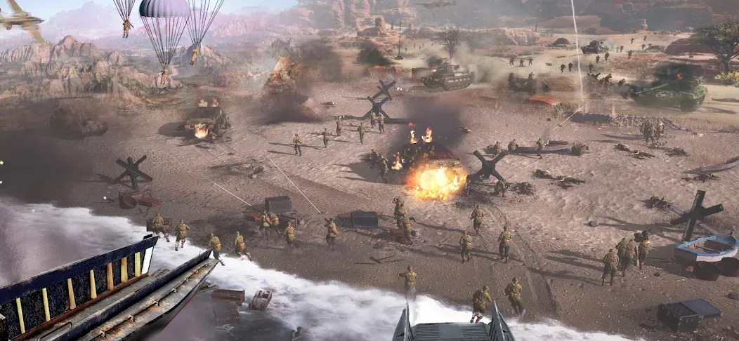 Взломанная World War 2: Strategy Games [MOD: неограниченные ресурсы и войска] на Андроид — скриншот 3