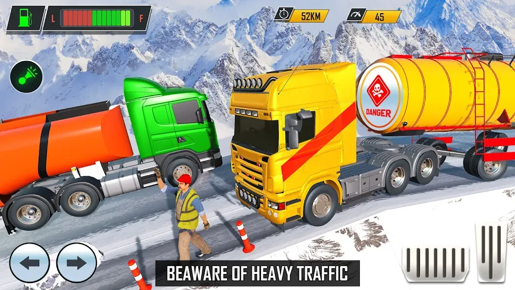 Взломанная Offroad Oil Tanker Truck Games [MOD: безлимитные деньги и топливо] на Андроид — скриншот 4