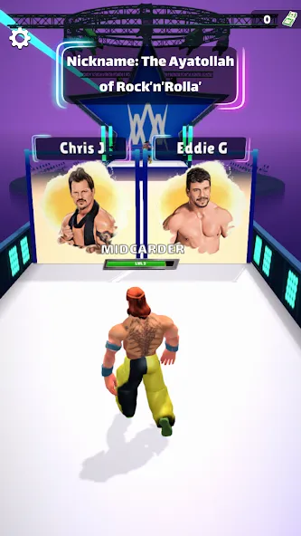 Скачать Wrestling Trivia Run [MOD: безлимитные подсказки и жизни] — скриншот 1