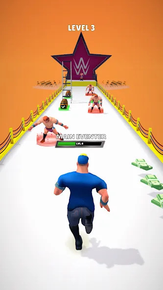 Скачать Wrestling Trivia Run [MOD: безлимитные подсказки и жизни] — скриншот 5