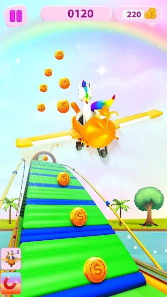 Взломанная Unicorn Kingdom: Running Games [MOD: много монет и все уровни открыты] на Андроид — скриншот 2