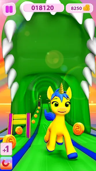 Взломанная Unicorn Kingdom: Running Games [MOD: много монет и все уровни открыты] на Андроид — скриншот 5