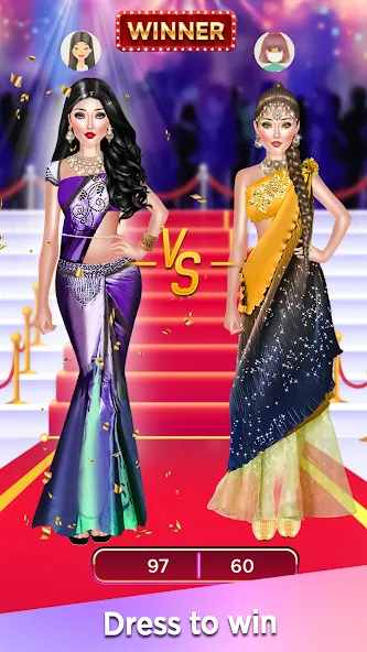 Скачать взлом Dress Up Game-Make Up games [MOD: безлимитные деньги и всё открыто] — скриншот 1