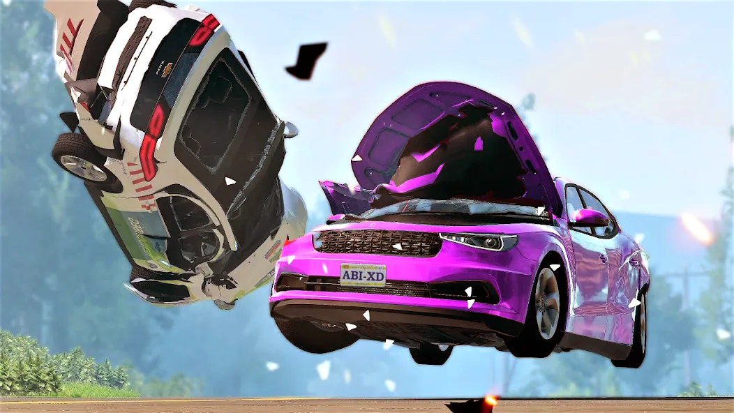 Взломанная Car Crash: 3D Mega Demolition [MOD: безлимитные деньги и разрушения] на Андроид — скриншот 2