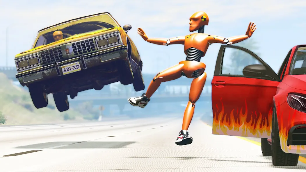 Взломанная Car Crash: 3D Mega Demolition [MOD: безлимитные деньги и разрушения] на Андроид — скриншот 3