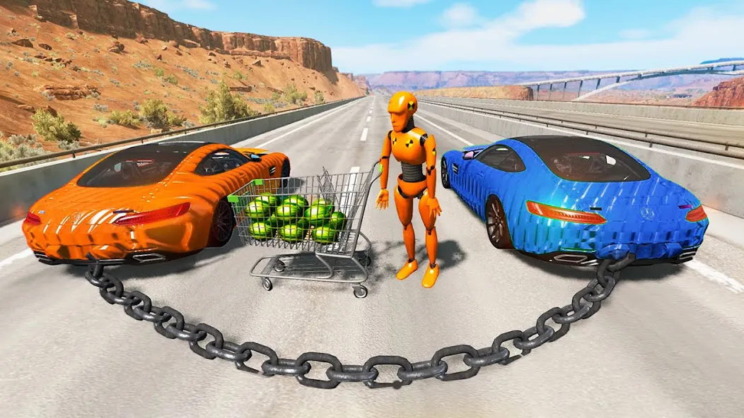 Взломанная Car Crash: 3D Mega Demolition [MOD: безлимитные деньги и разрушения] на Андроид — скриншот 4