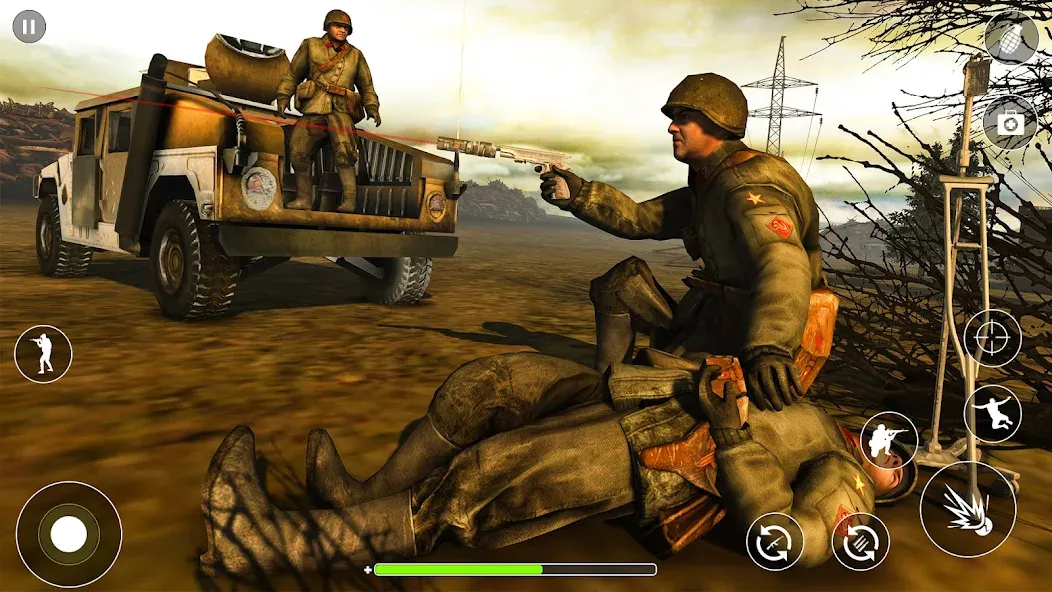 Скачать WW2 Survival Shooter :Gun fire [MOD: безлимитные патроны и здоровье] на телефон — скриншот 3