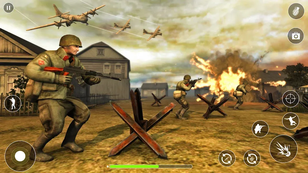 Скачать WW2 Survival Shooter :Gun fire [MOD: безлимитные патроны и здоровье] на телефон — скриншот 5