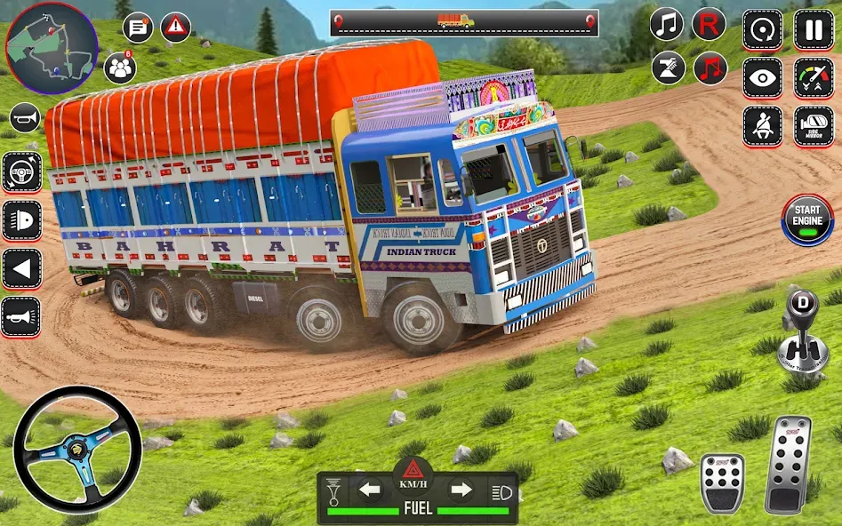 Взломанная Indian Truck Drive Truck Games [MOD: безлимитные деньги и все машины] на Андроид — скриншот 3