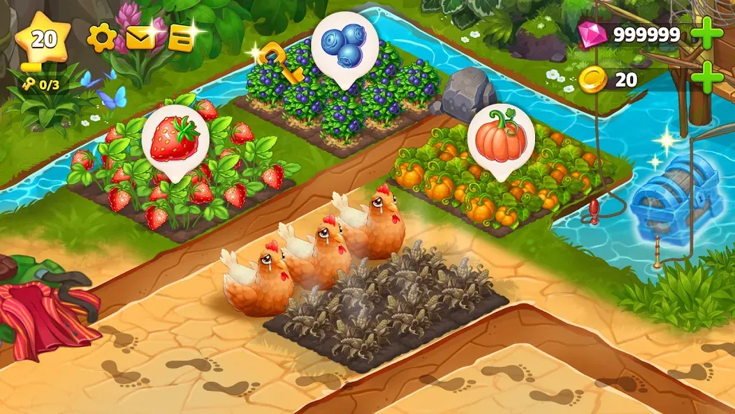 Island Hoppers: Jungle Farm [MOD: безлимитные ресурсы и ускоренное строительство] (Бесплатно / APK) — скриншот 2