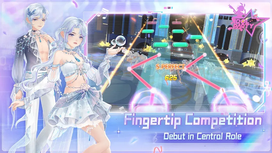 Взломанная Idol Party [MOD: безлимитные монеты и все наряды] на Андроид — скриншот 2