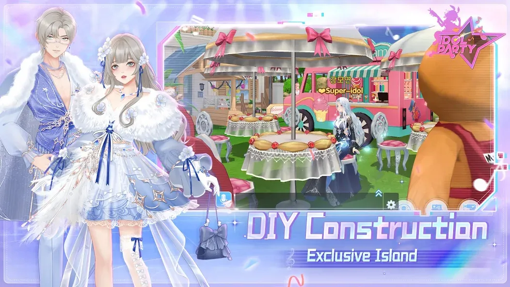 Взломанная Idol Party [MOD: безлимитные монеты и все наряды] на Андроид — скриншот 5