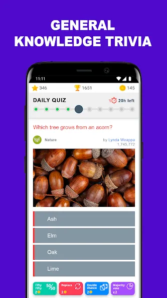 QuizzClub. Quiz & Trivia game [MOD: безлимитные подсказки и жизни] на Андроид — скриншот 1