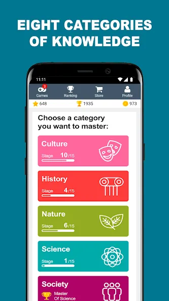 QuizzClub. Quiz & Trivia game [MOD: безлимитные подсказки и жизни] на Андроид — скриншот 4