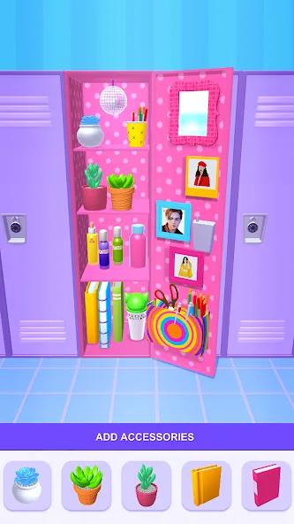 DIY Locker 3D [MOD: разблокированы все шкафчики и уровни] последняя версия — скриншот 1
