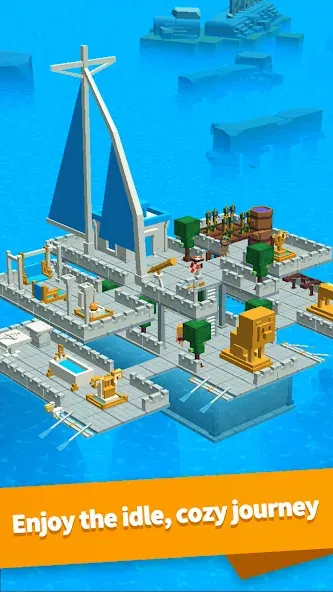 Взломанная Idle Arks: Build at Sea [MOD: безлимитные ресурсы и ускоренное строительство] на Андроид — скриншот 5