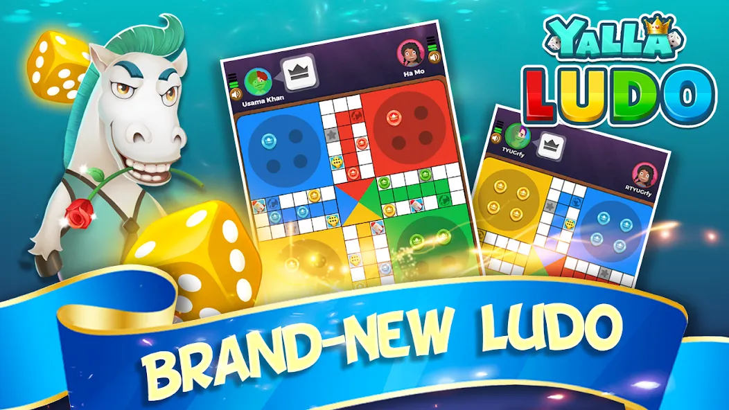 Yalla Ludo - Ludo&Domino [MOD: без рекламы и бесконечные монеты] на Андроид — скриншот 1