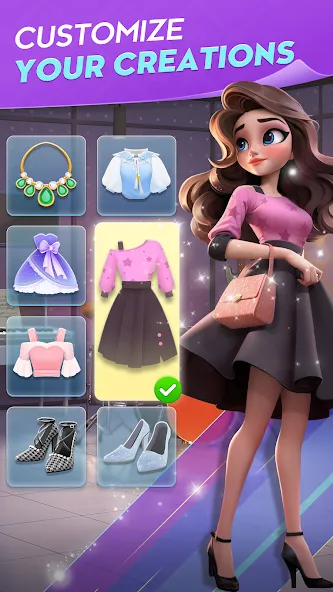 Скачать Yalla Match - Vogue Star [MOD: безлимитные монеты и открытые наряды] — скриншот 5