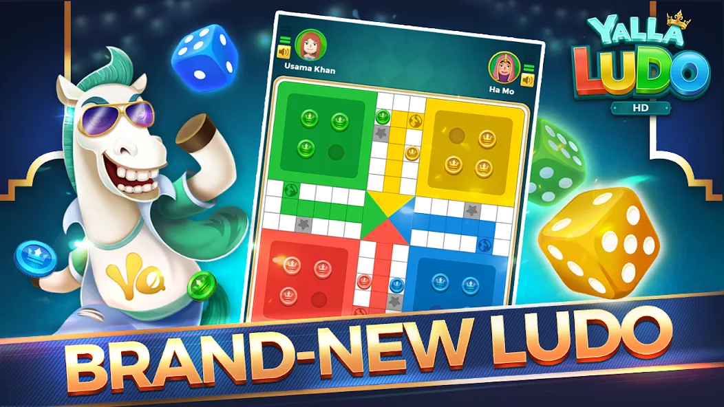 Скачать Yalla Ludo HD [MOD: больше монет и открыты все поля] — скриншот 1