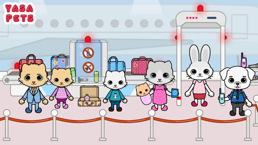 Yasa Pets Vacation [MOD: все локации и персонажи открыты] (Бесплатно / APK) — скриншот 1
