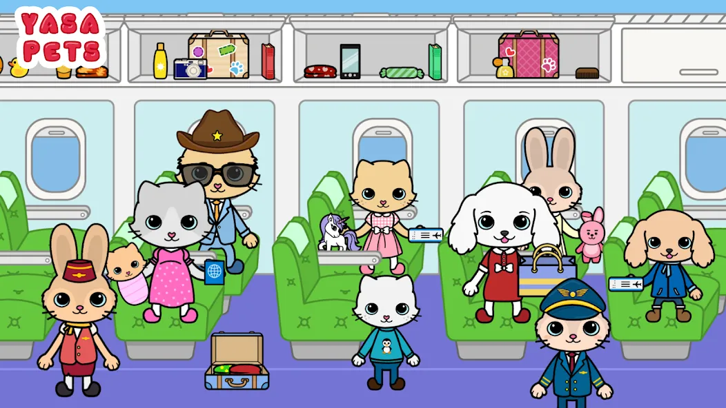 Yasa Pets Vacation [MOD: все локации и персонажи открыты] (Бесплатно / APK) — скриншот 2