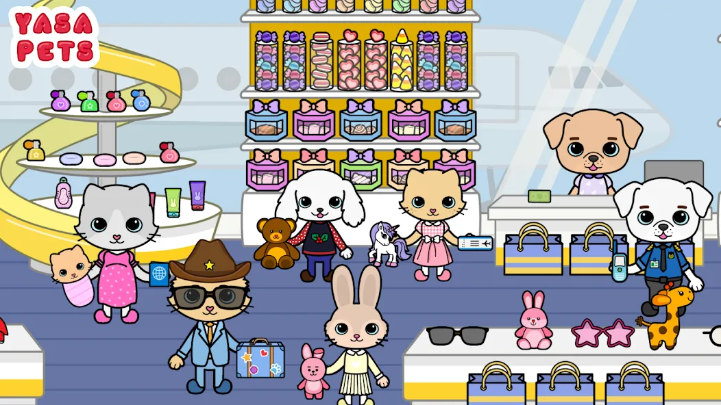 Yasa Pets Vacation [MOD: все локации и персонажи открыты] (Бесплатно / APK) — скриншот 4