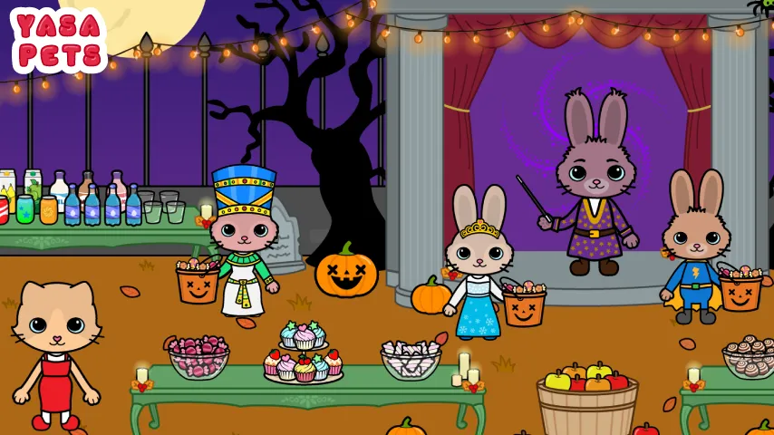 Yasa Pets Halloween [MOD: разблокированы все хэллоуинские предметы] (Бесплатно / APK) — скриншот 5