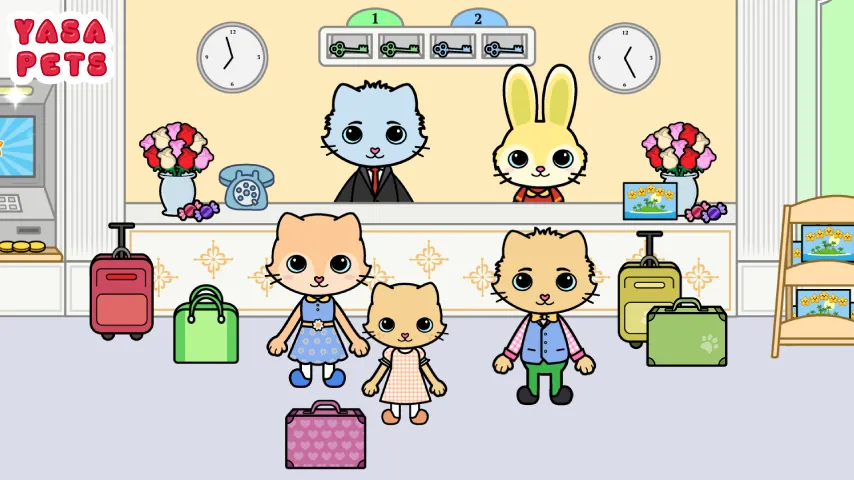 Скачать Yasa Pets Hotel [MOD: все номера и питомцы открыты] — скриншот 1