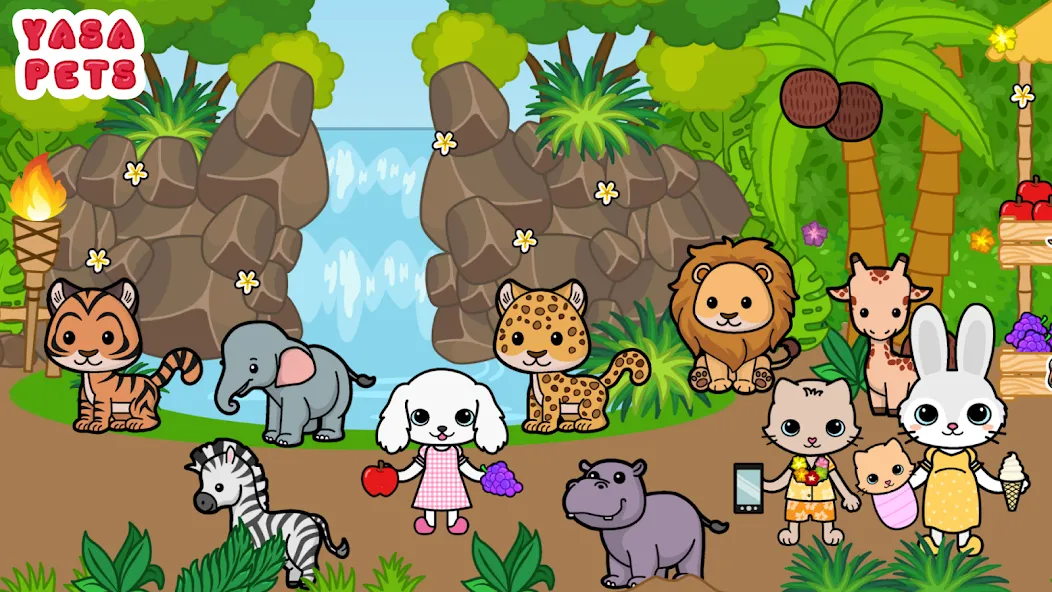 Скачать взлом Yasa Pets Island [MOD: безлимитные деньги и всё открыто] — скриншот 4