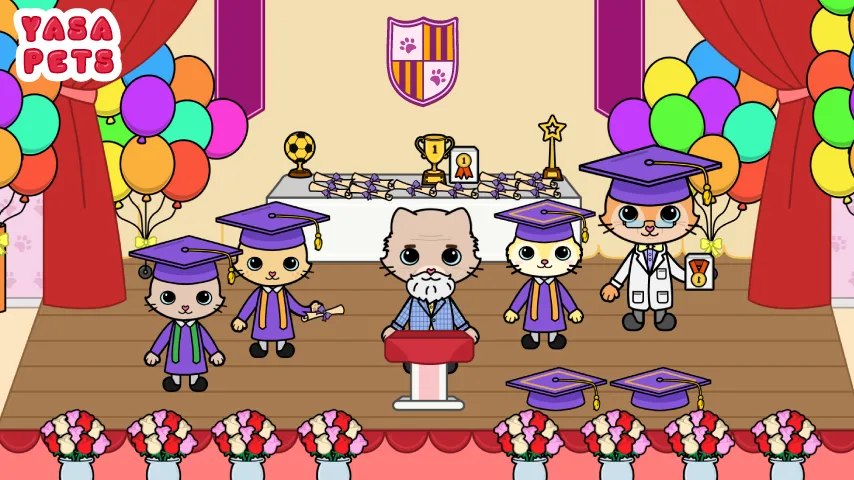 Скачать Yasa Pets School [MOD: безлимитные деньги и все предметы] — скриншот 3
