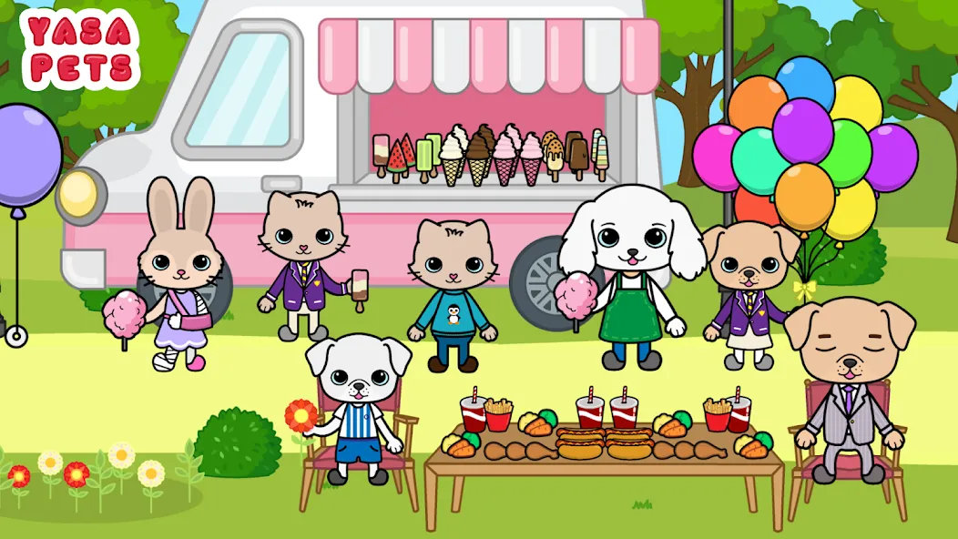 Yasa Pets Town [MOD: все персонажи и локации открыты] последняя версия — скриншот 2