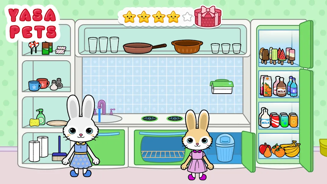 Скачать Yasa Pets Village [MOD: разблокированы все локации и предметы] на телефон — скриншот 2