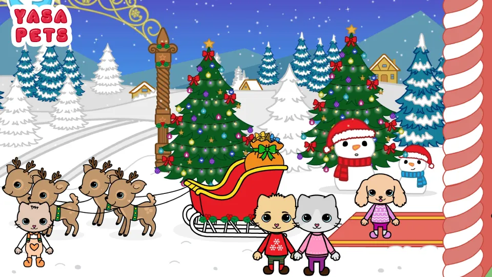 Скачать взлом Yasa Pets Christmas [MOD: все подарки открыты без рекламы] — скриншот 2