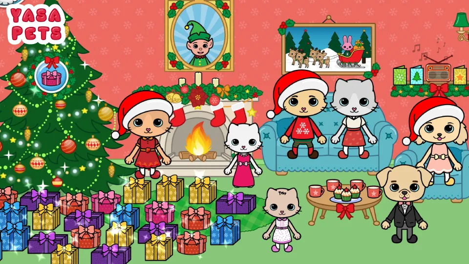 Скачать взлом Yasa Pets Christmas [MOD: все подарки открыты без рекламы] — скриншот 3
