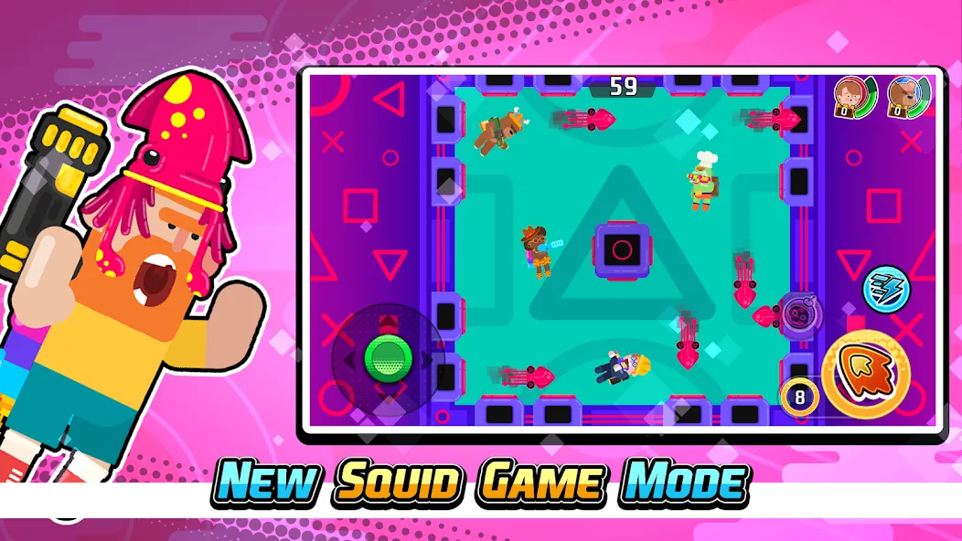 Gravity Brawl: Hero Shooter [MOD: бесконечные патроны и энергия] на Андроид — скриншот 4