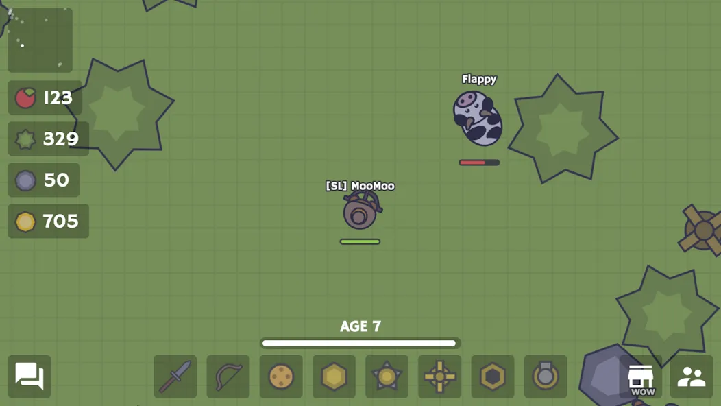 Скачать взлом MooMoo.io (Official] [MOD: быстрое развитие и ресурсы] — скриншот 3