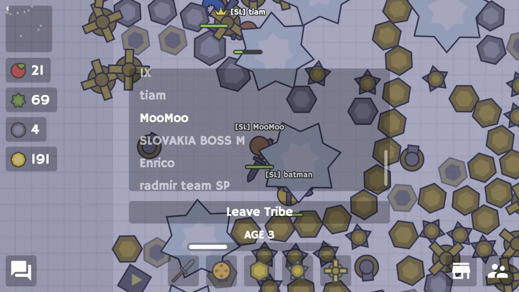 Скачать взлом MooMoo.io (Official] [MOD: быстрое развитие и ресурсы] — скриншот 5