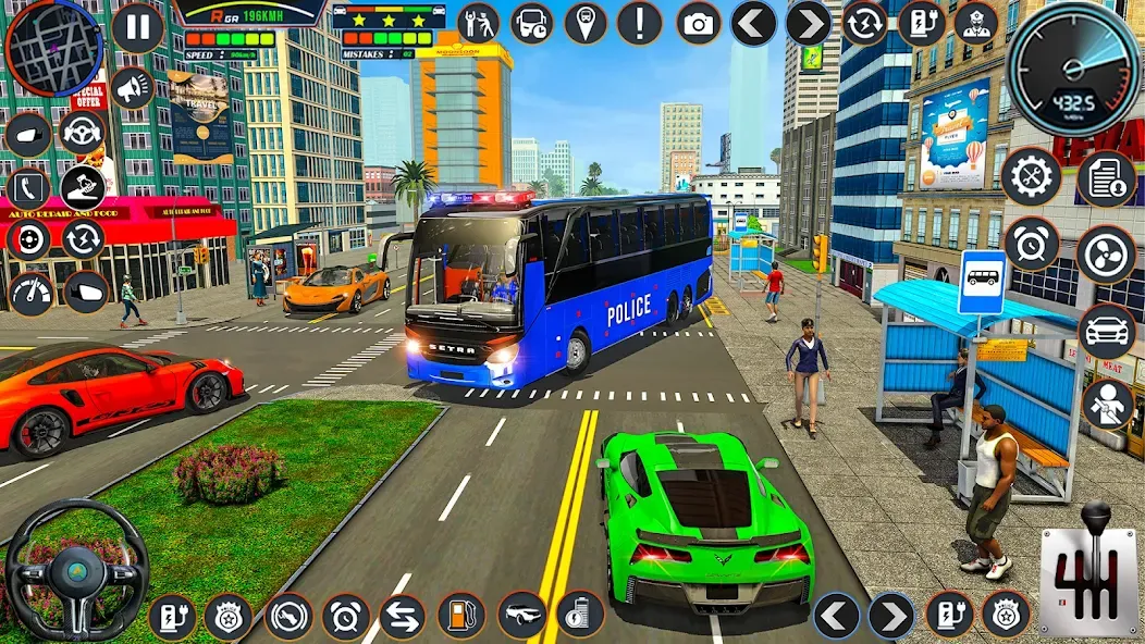 City Bus Simulator Bus Game 3D [MOD: безлимитные деньги и топливо] последняя версия — скриншот 1
