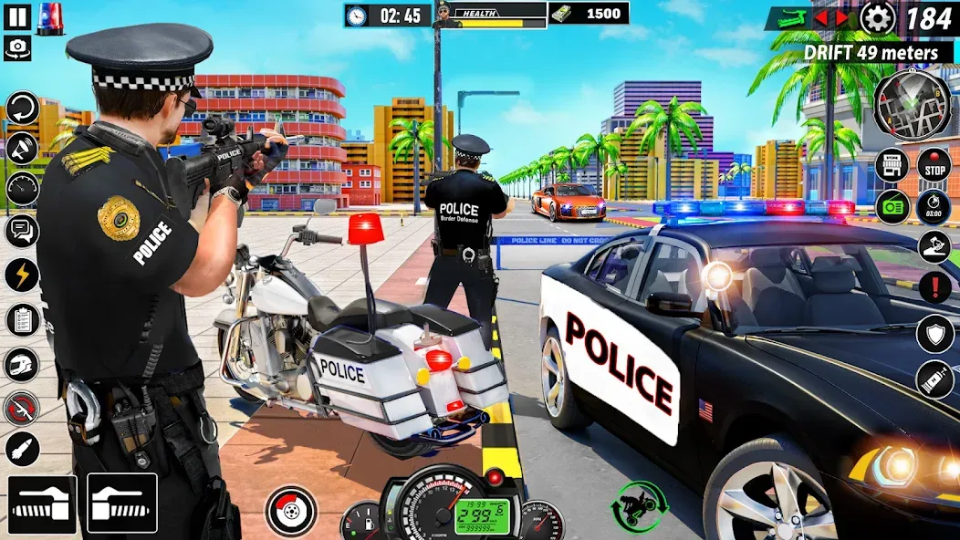 Police Moto Bike Chase Crime [MOD: неограниченные деньги и топливо] (Бесплатно / APK) — скриншот 1