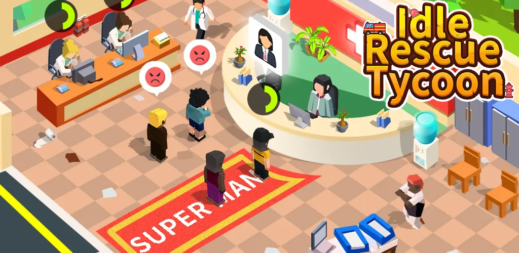 Idle Rescue Tycoon [MOD: бесконечные деньги и ускорение спасения] последняя версия — скриншот 5