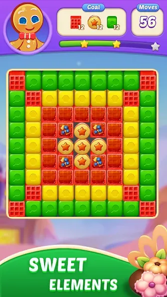 Candy Blast Fever:Cubes Crush [MOD: безлимитные жизни и усилители] на Андроид — скриншот 2