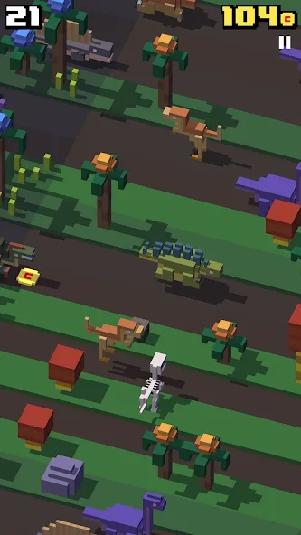 Скачать взлом Crossy Road [MOD: бесконечные монеты и разблокированы персонажи] — скриншот 5