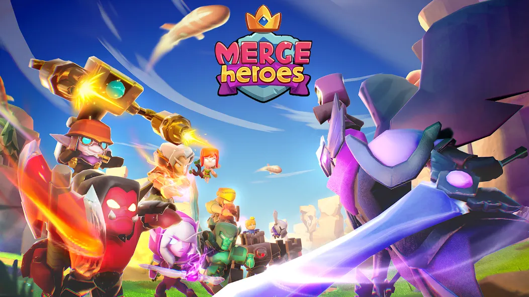Merge Heroes: Tower Defense [MOD: безлимитные монеты и алмазы] (Бесплатно / APK) — скриншот 1